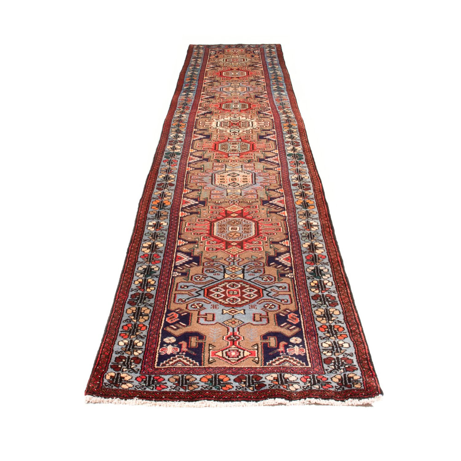 Läufer Perser - Nomadic - 392 x 83 cm - mehrfarbig
