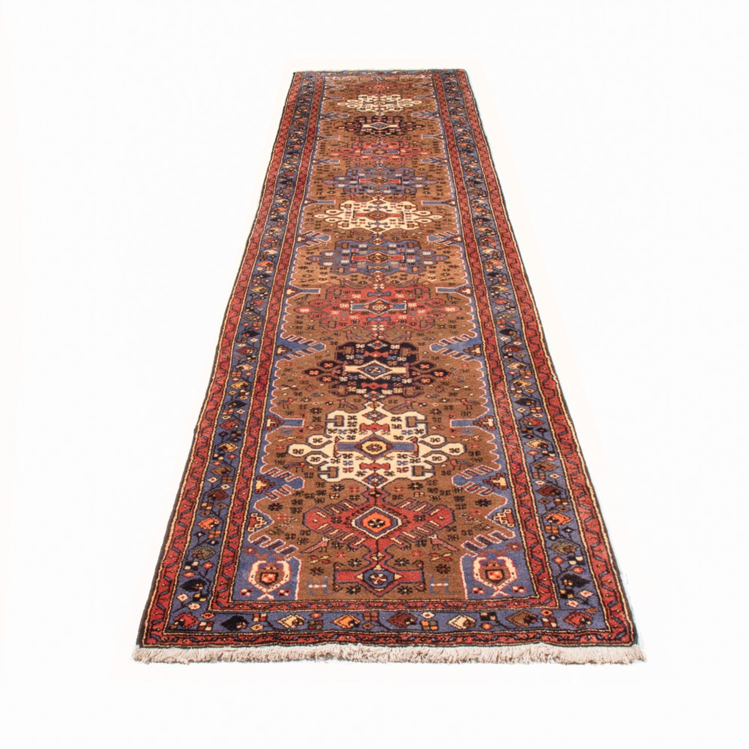 Läufer Perser - Nomadic - 407 x 100 cm - mehrfarbig