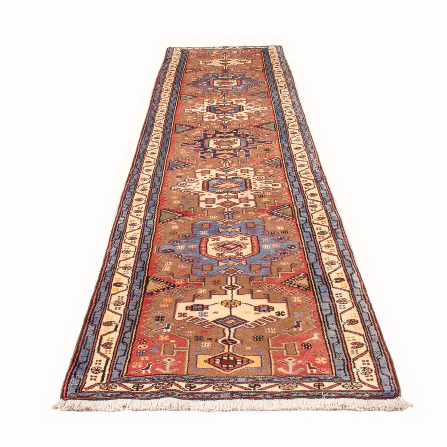 Läufer Perser - Nomadic - 372 x 95 cm - rot