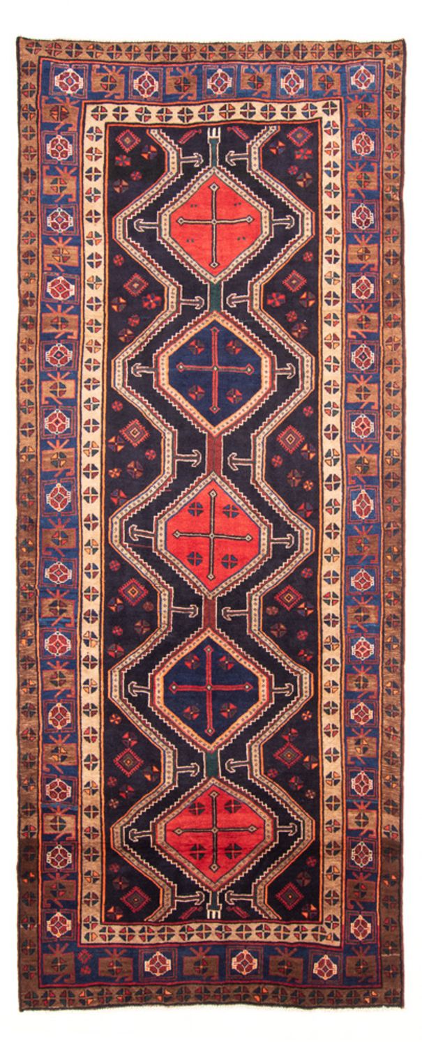 Läufer Perser - Nomadic - 380 x 153 cm - dunkelblau