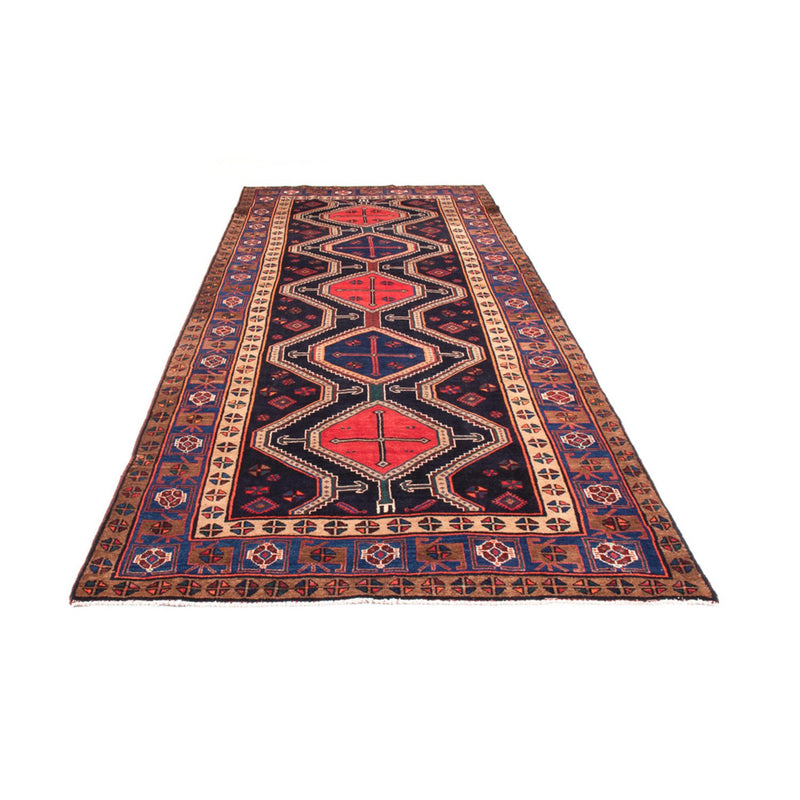 Läufer Perser - Nomadic - 380 x 153 cm - dunkelblau