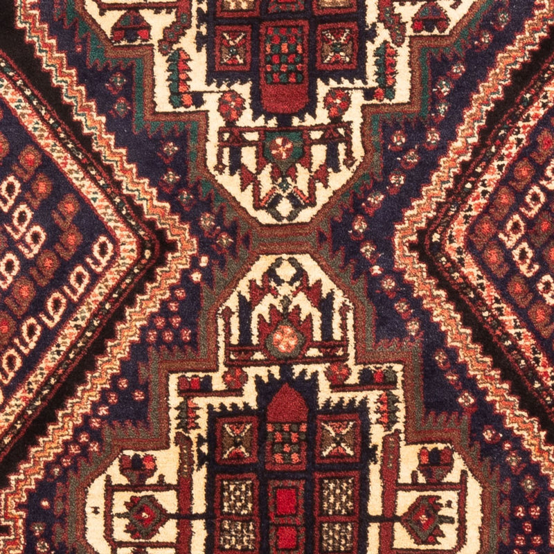 Perserteppich - Nomadic - 150 x 108 cm - bordeauxrot