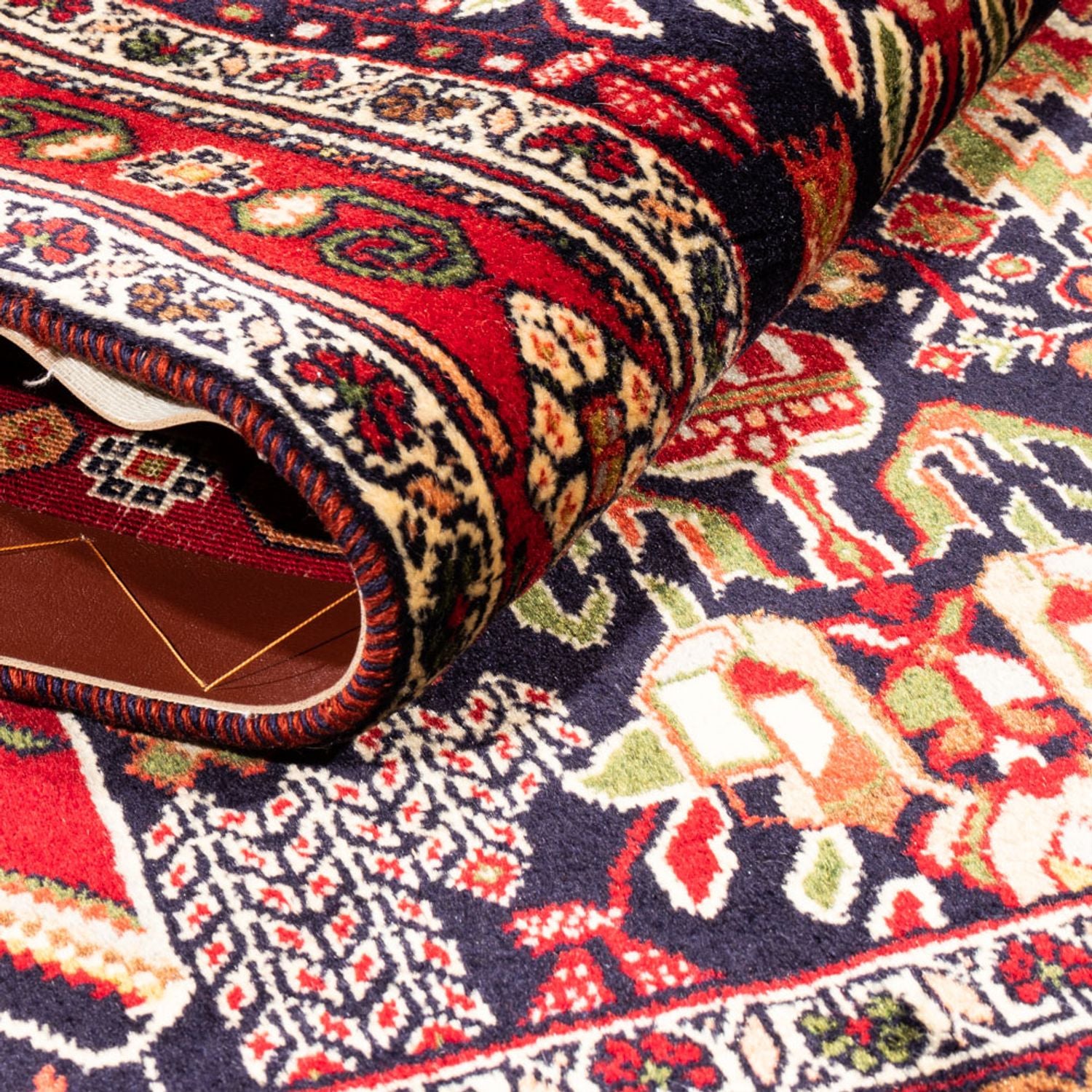 Perserteppich - Nomadic - 154 x 100 cm - bordeauxrot