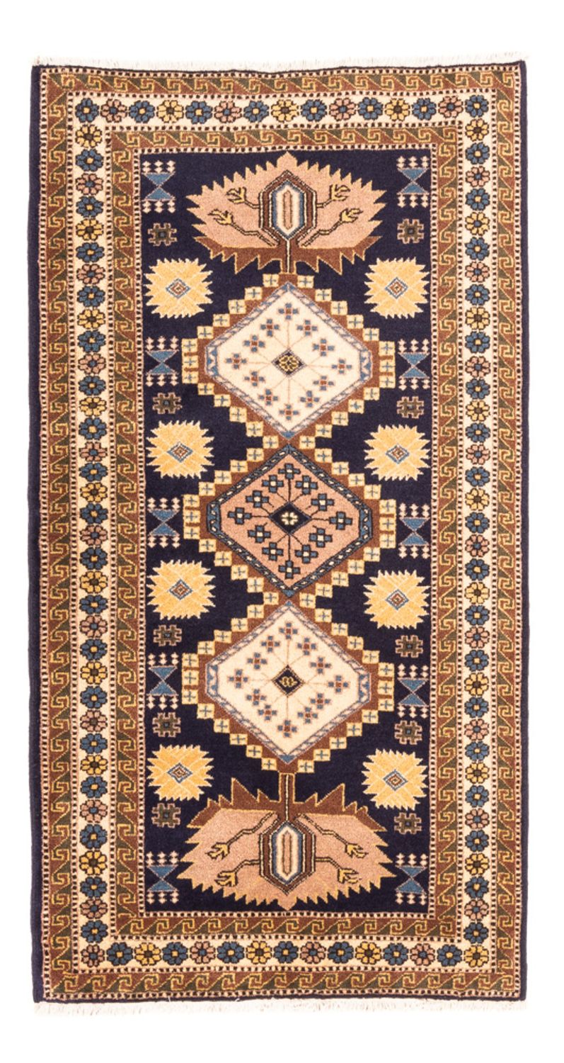 Perserteppich - Nomadic - 145 x 80 cm - dunkelblau
