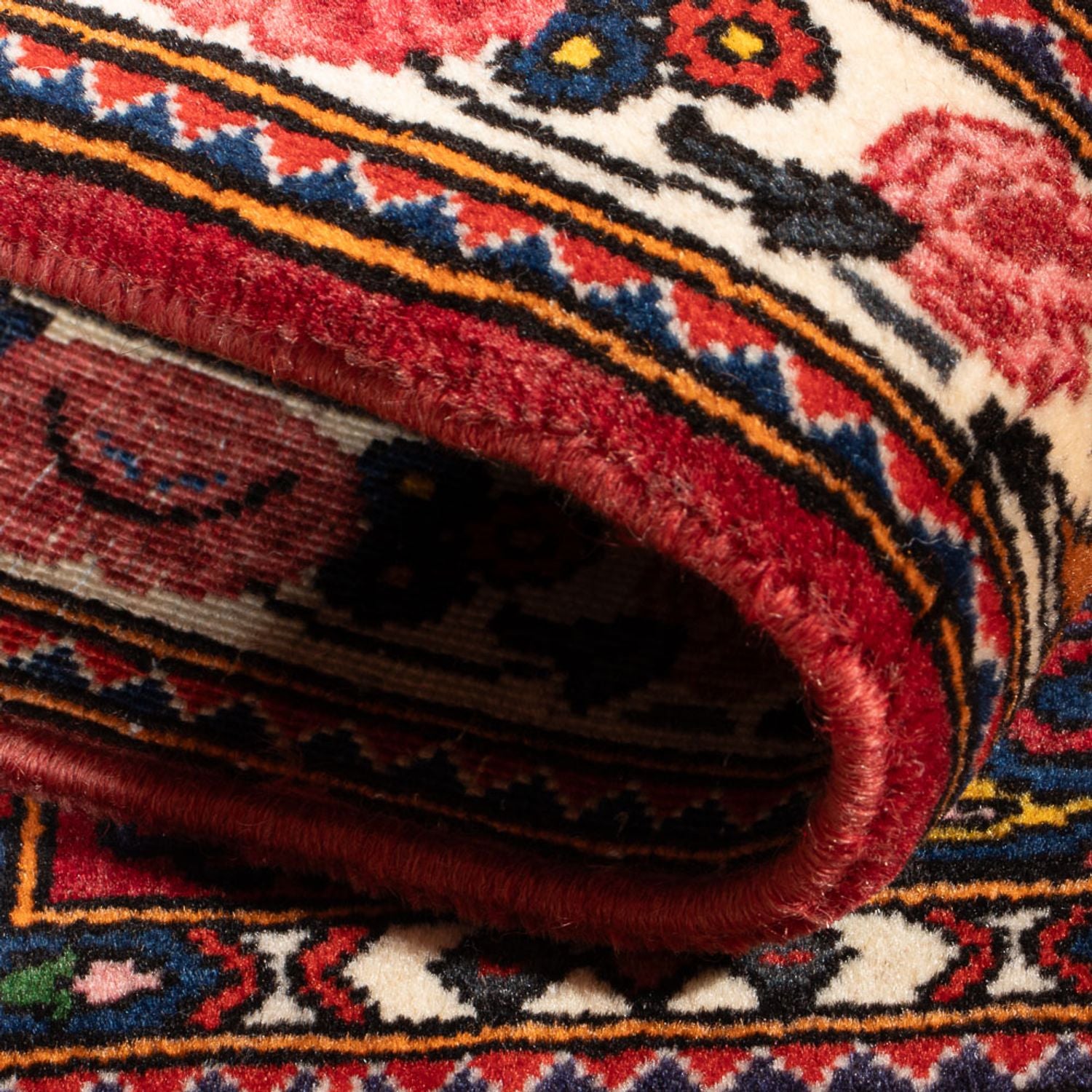 Perserteppich - Nomadic - 91 x 65 cm - mehrfarbig