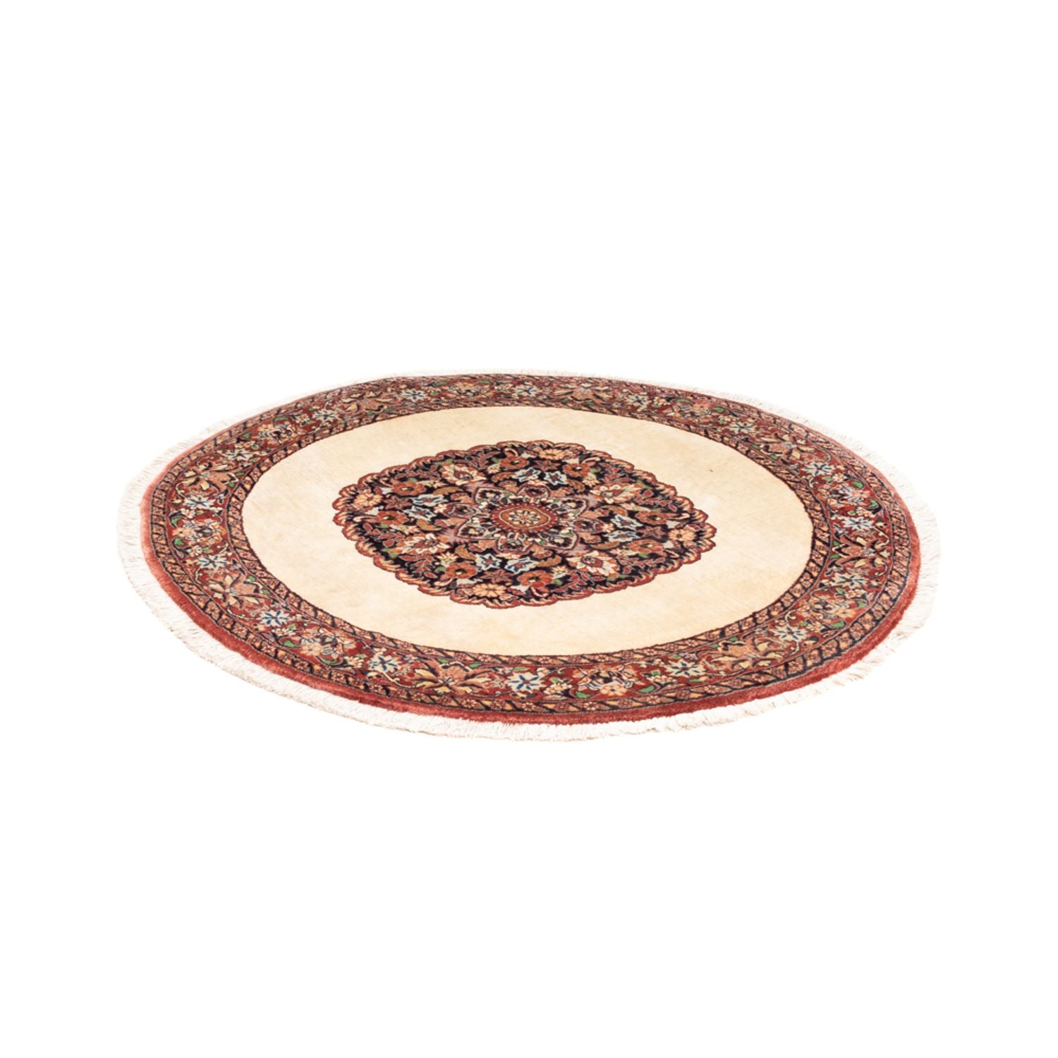 Perserteppich - Bidjar - Royal rund  - 100 x 100 cm - creme