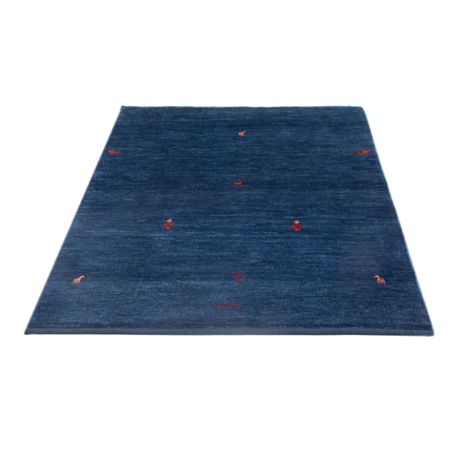 Gabbeh Teppich - Perser - 162 x 100 cm - dunkelblau