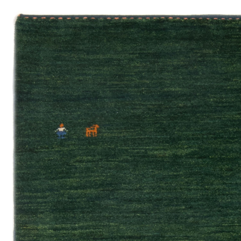 Gabbeh Teppich - Perser - 151 x 104 cm - dunkelgrün