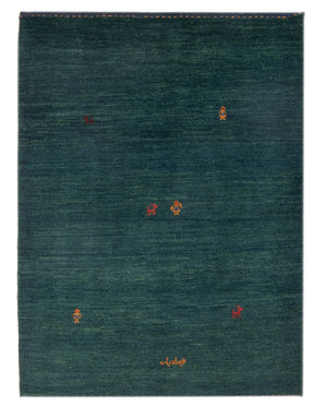 Gabbeh Teppich - Perser - 160 x 104 cm - petrolblau