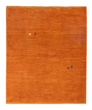Gabbeh Teppich - Perser - 128 x 100 cm - orange