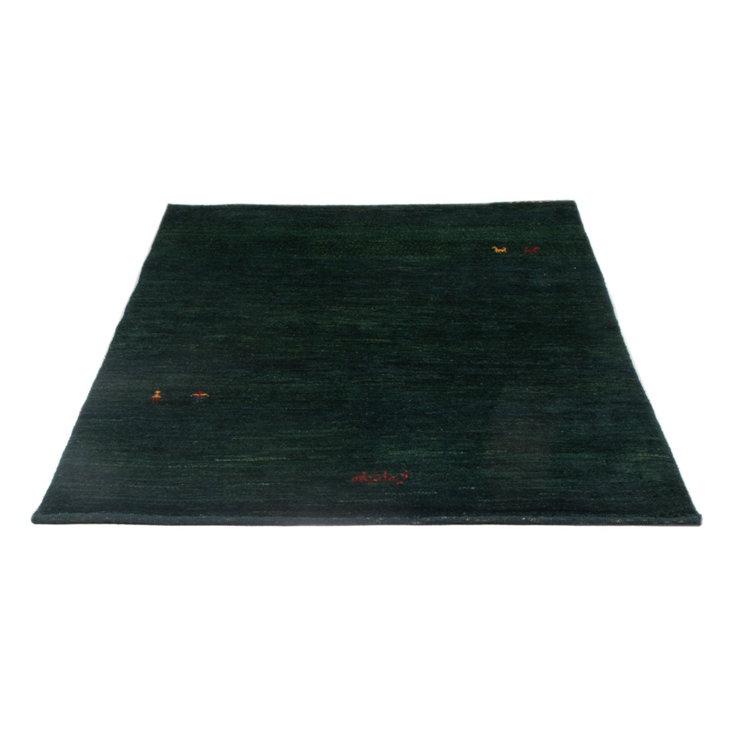 Gabbeh Teppich - Perser - 148 x 104 cm - dunkelgrün