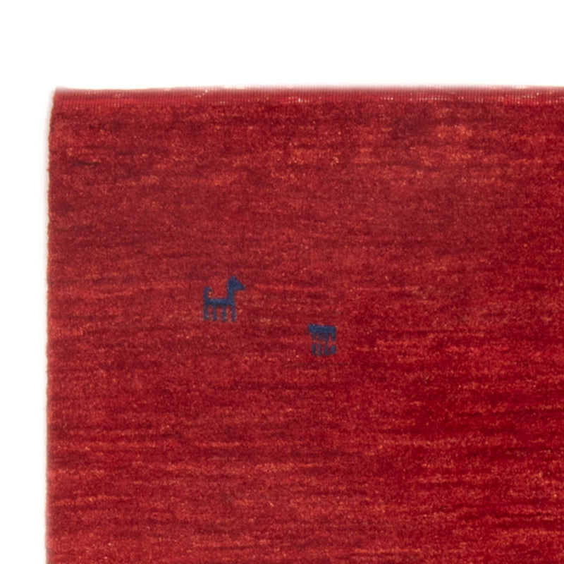 Gabbeh Teppich - Perser - 130 x 100 cm - rot