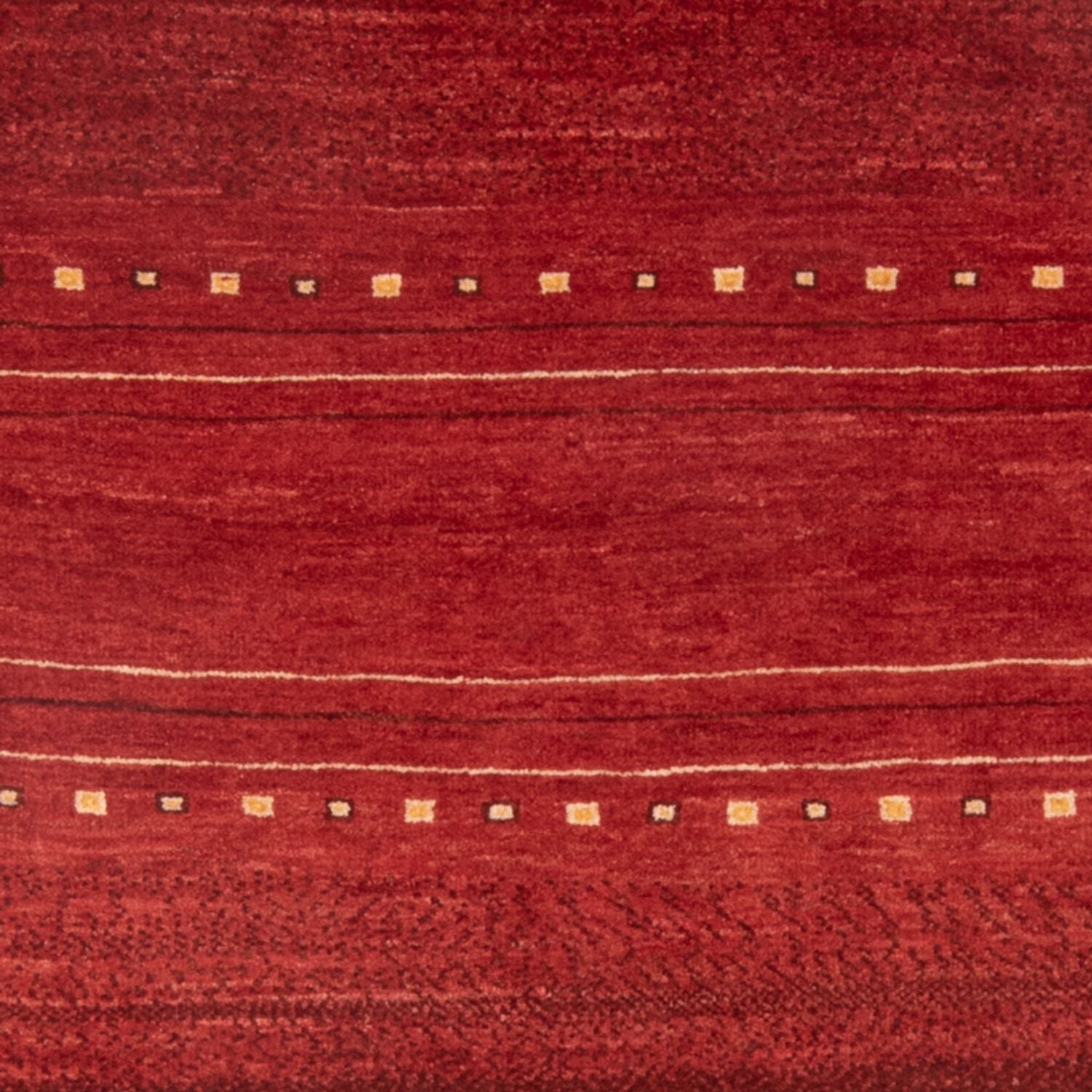 Gabbeh Teppich - Perser - 140 x 102 cm - dunkelrot