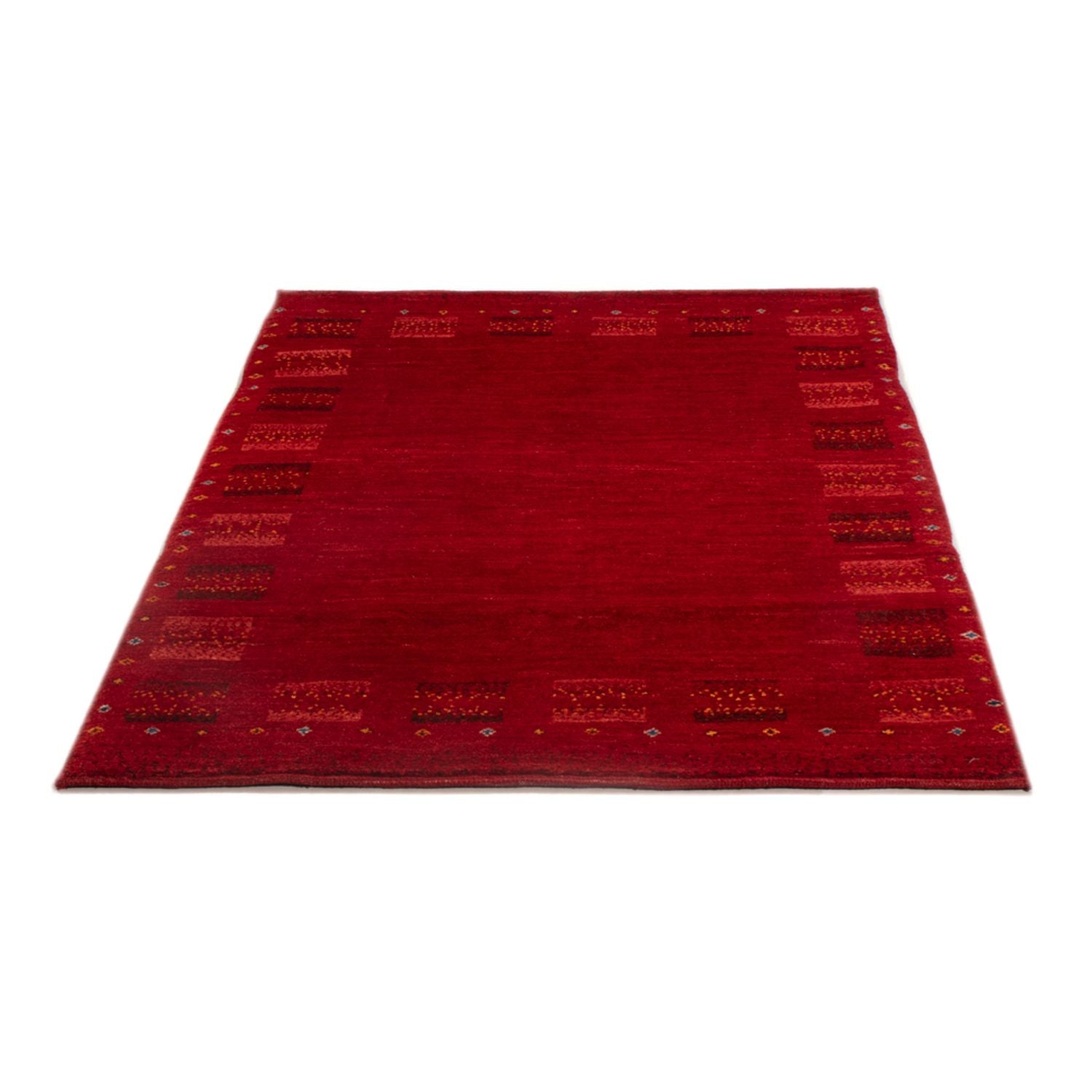 Gabbeh Teppich - Perser - 144 x 104 cm - dunkelrot