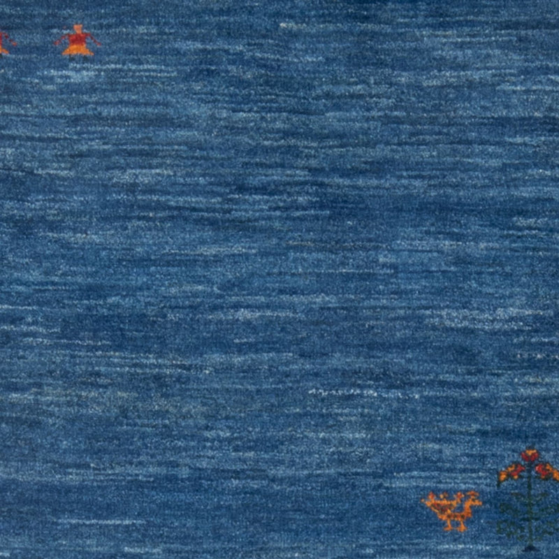Gabbeh Teppich - Perser - 147 x 102 cm - seeblau