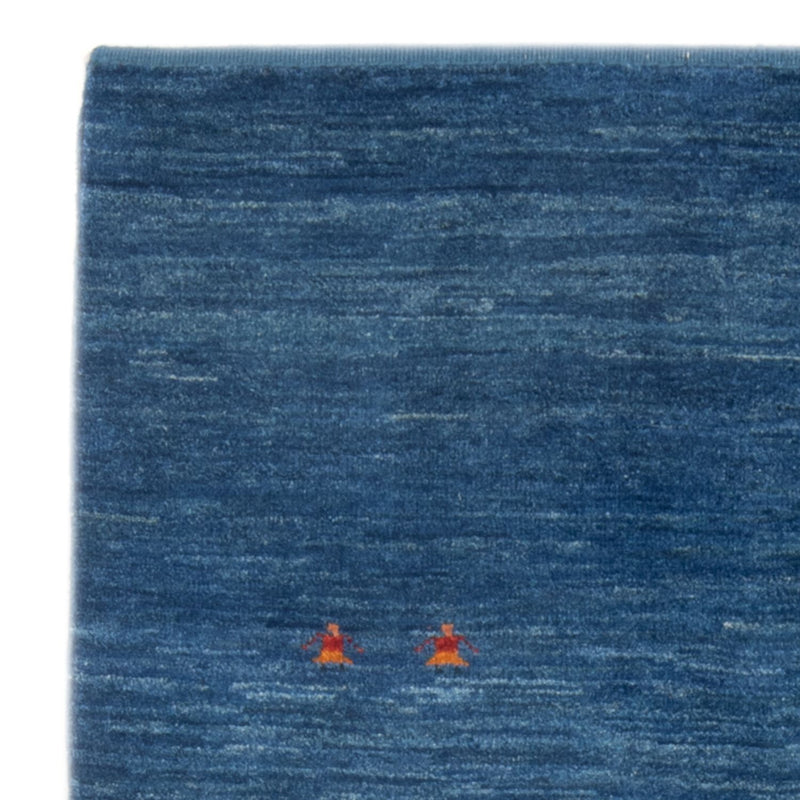 Gabbeh Teppich - Perser - 147 x 102 cm - seeblau