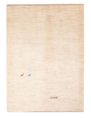 Gabbeh Teppich - Perser - 158 x 108 cm - hellbeige
