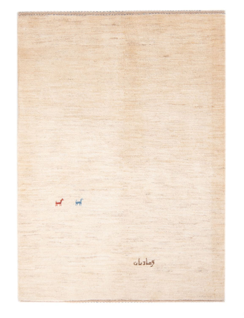 Gabbeh Teppich - Perser - 158 x 108 cm - hellbeige