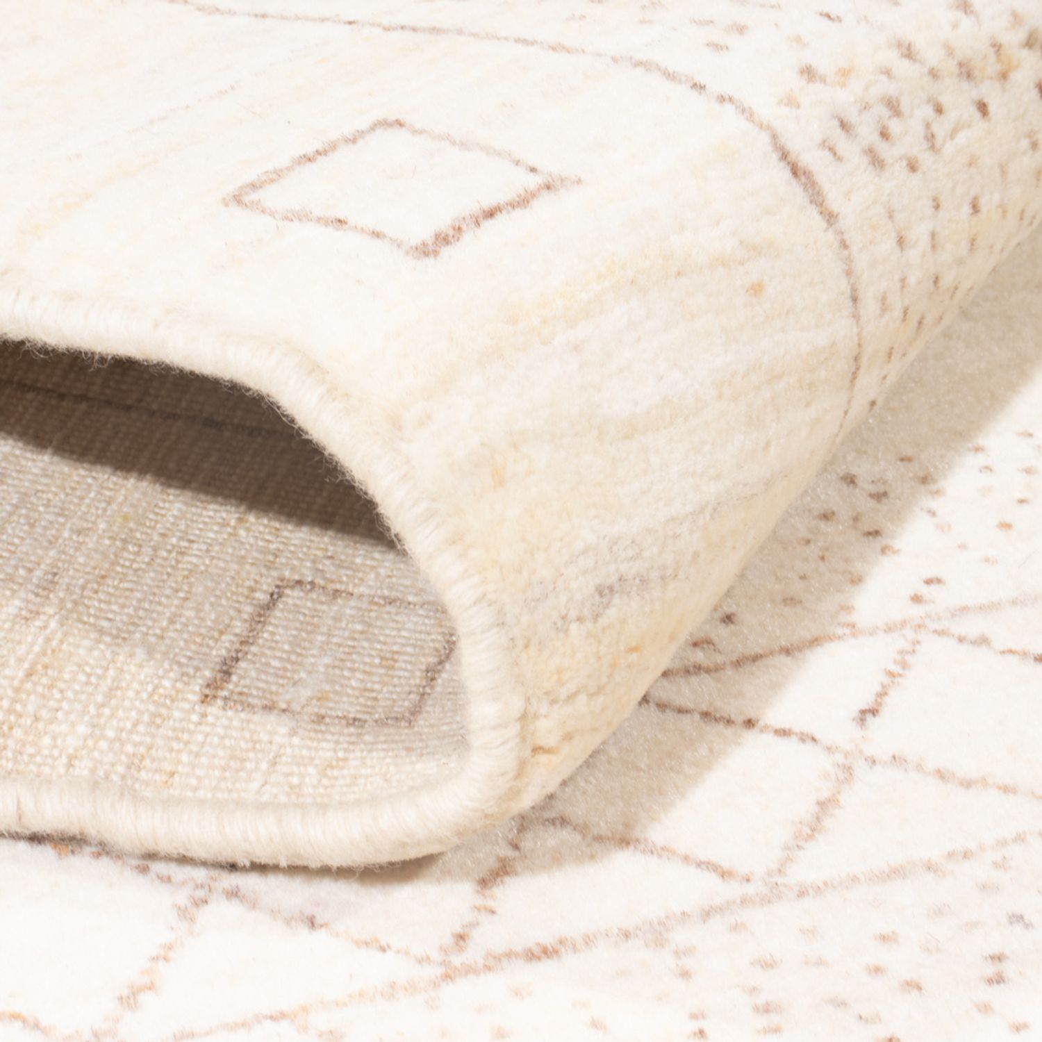 Gabbeh Teppich - Perser - 180 x 120 cm - weiß