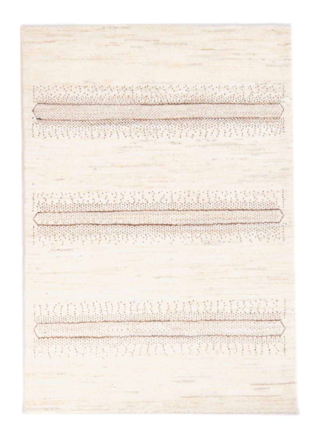 Gabbeh Teppich - Perser - 145 x 96 cm - hellbeige