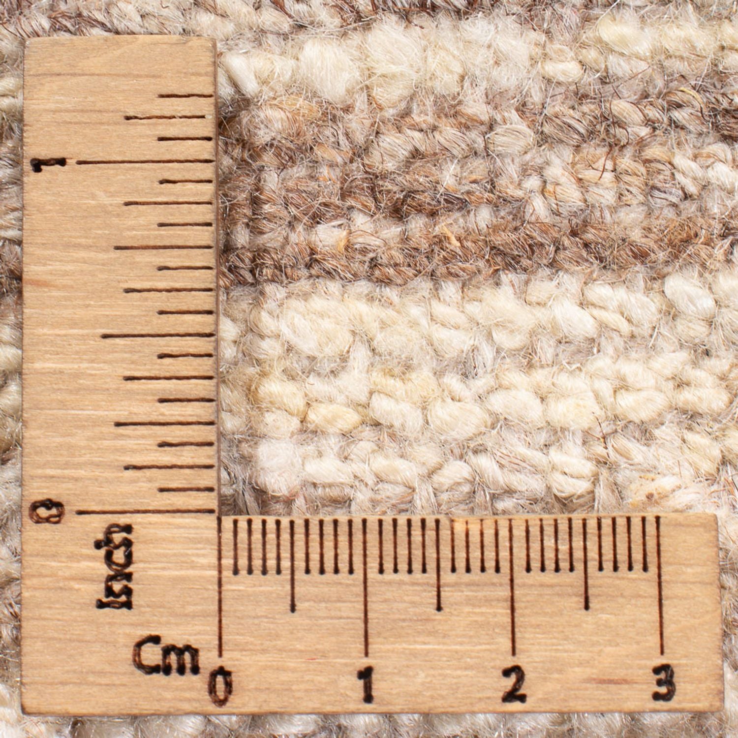 Gabbeh Teppich - Perser - 130 x 101 cm - hellbeige