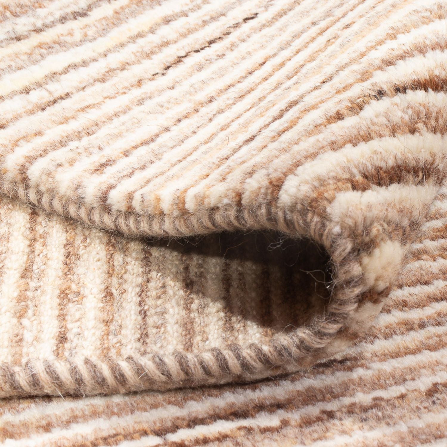 Gabbeh Teppich - Perser - 143 x 100 cm - dunkelbeige