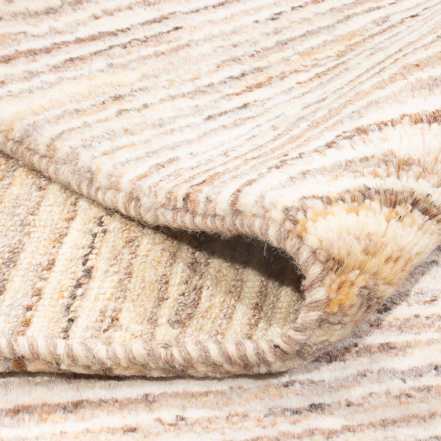 Gabbeh Teppich - Perser - 145 x 110 cm - dunkelbeige