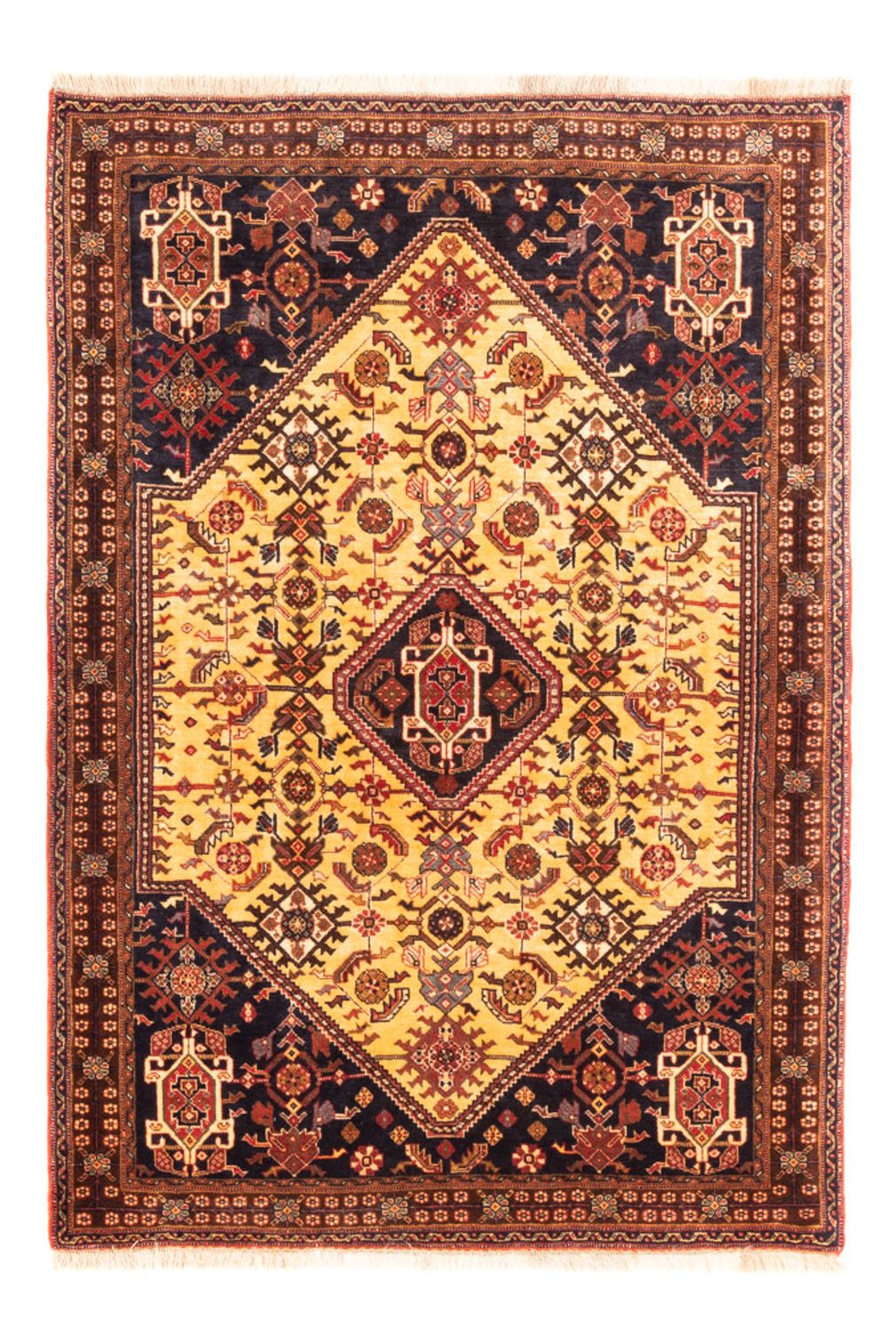 Perserteppich - Nomadic - 150 x 110 cm - gelb