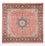 Seidenteppich - Ghom Seide - Premium quadratisch  - 247 x 247 cm - hellrot