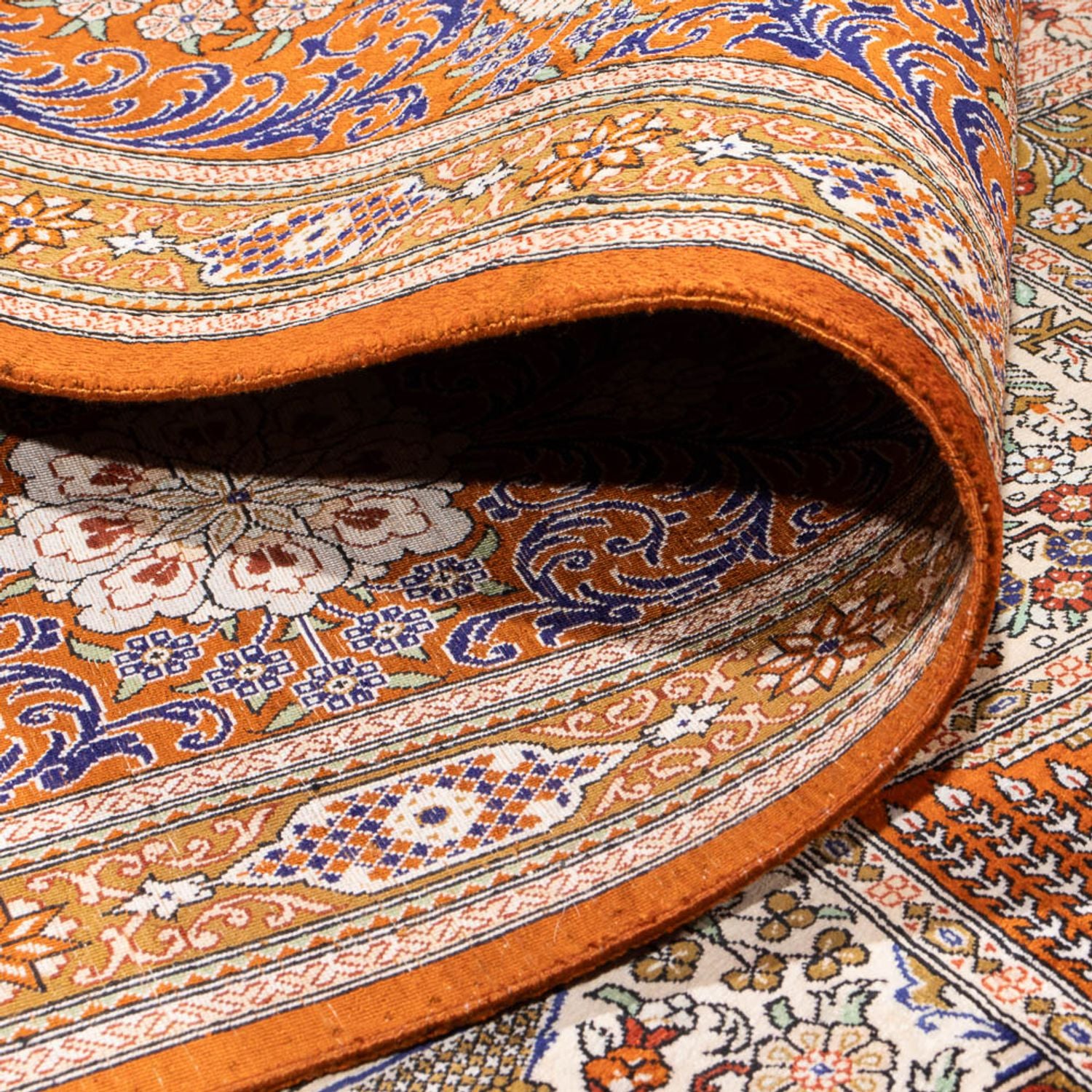 Seidenteppich - Ghom Seide - Premium quadratisch  - 302 x 297 cm - mehrfarbig