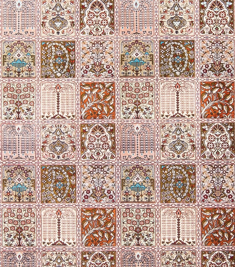 Seidenteppich - Ghom Seide - Premium quadratisch  - 250 x 250 cm - mehrfarbig