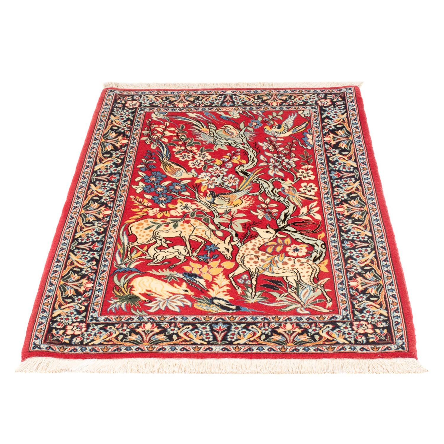 Perserteppich - Isfahan - Premium - 110 x 74 cm - rot