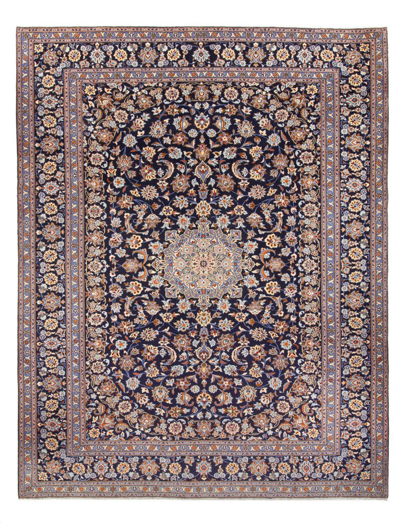 Perserteppich - Keshan - 395 x 292 cm - dunkelblau