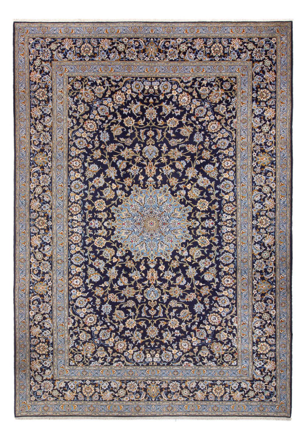 Perserteppich - Keshan - 390 x 266 cm - dunkelblau