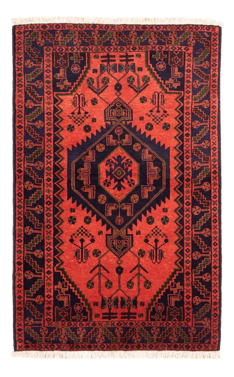 Perserteppich - Nomadic - 153 x 104 cm - hellrot