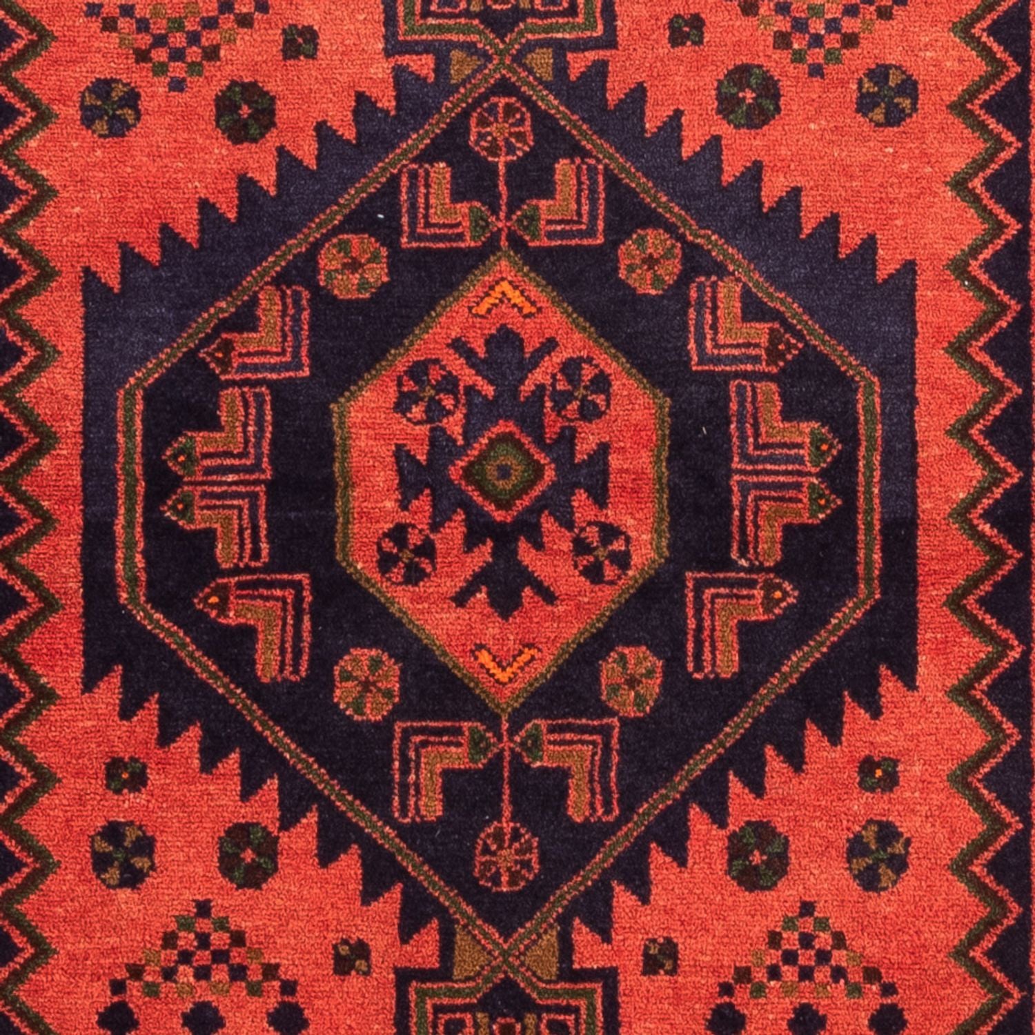 Perserteppich - Nomadic - 153 x 104 cm - hellrot