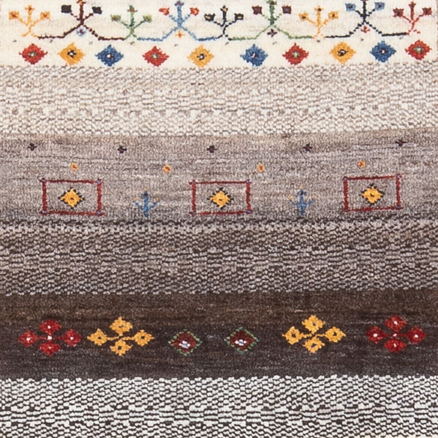 Gabbeh Teppich - Loribaft Perser - 127 x 83 cm - mehrfarbig