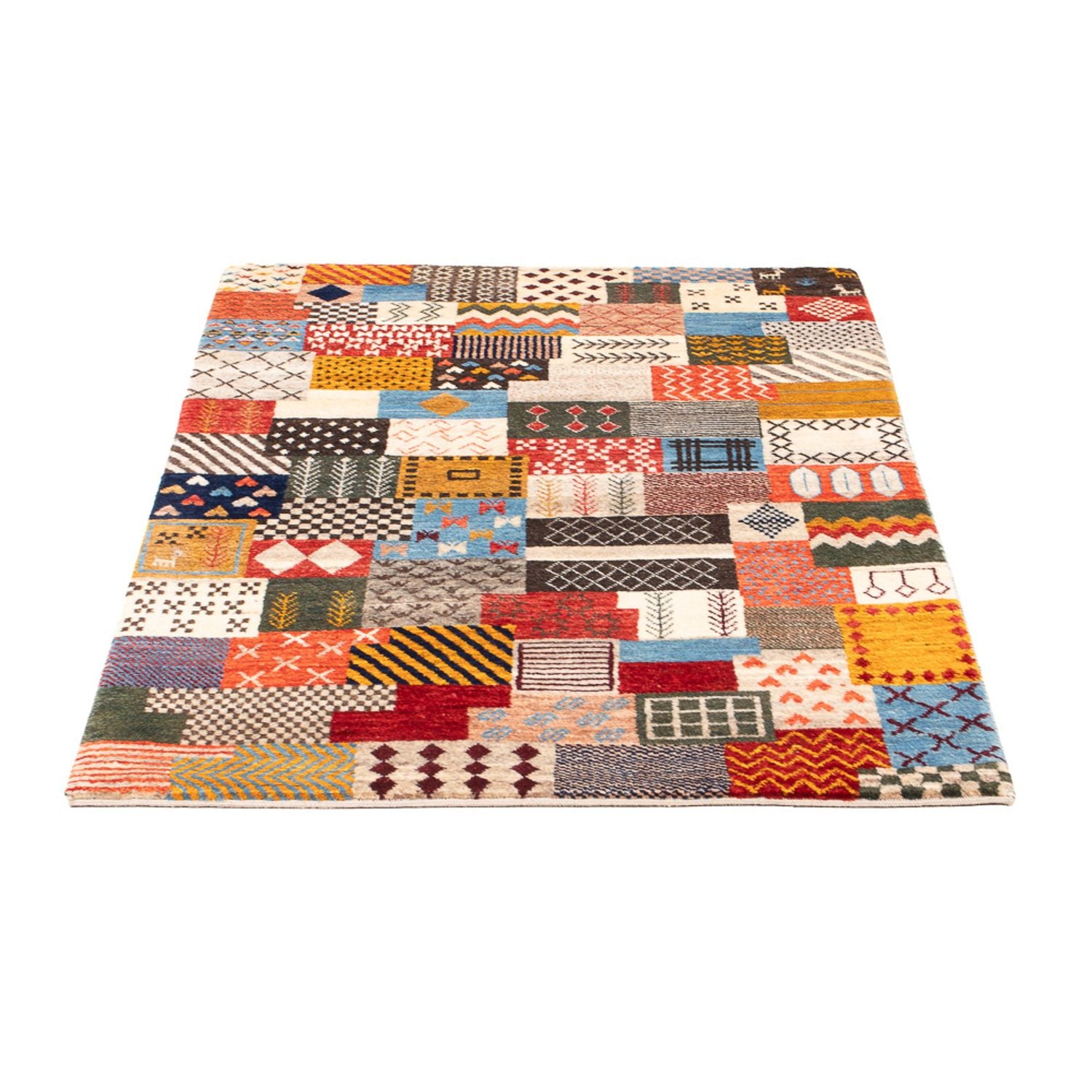 Gabbeh Teppich - Loribaft Perser - 125 x 82 cm - mehrfarbig