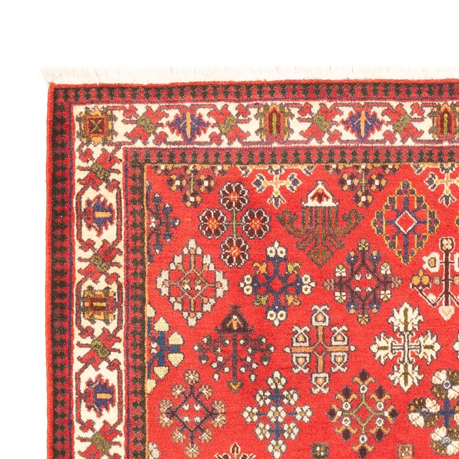 Perserteppich - Nomadic - 154 x 107 cm - rot