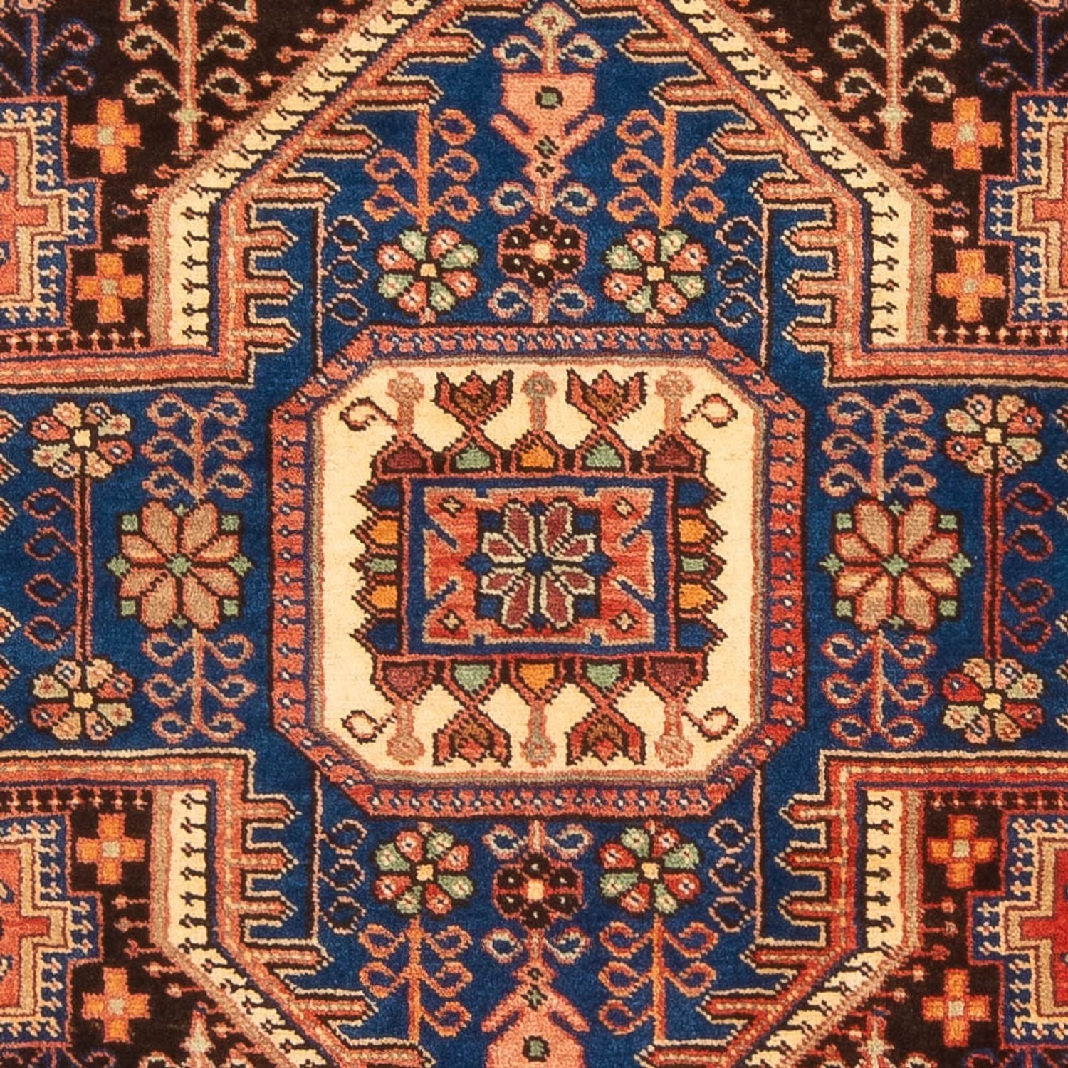 Perserteppich - Nomadic - 202 x 140 cm - dunkelblau