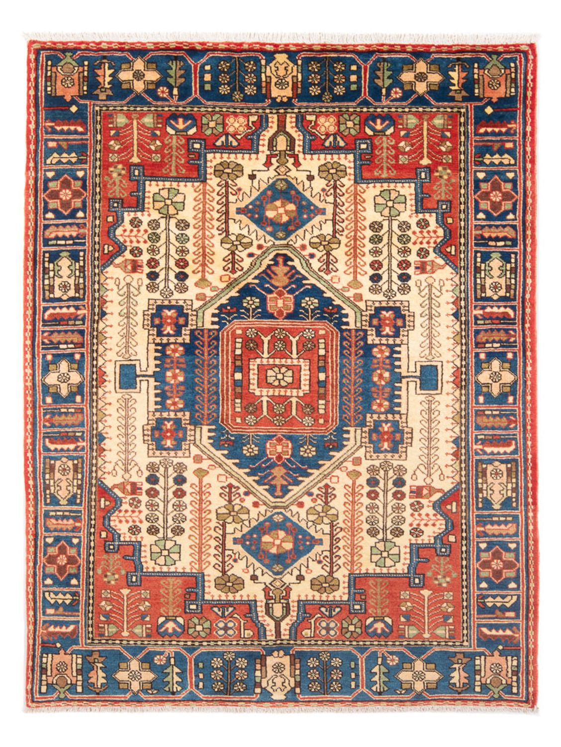 Perserteppich - Nomadic - 190 x 138 cm - blau