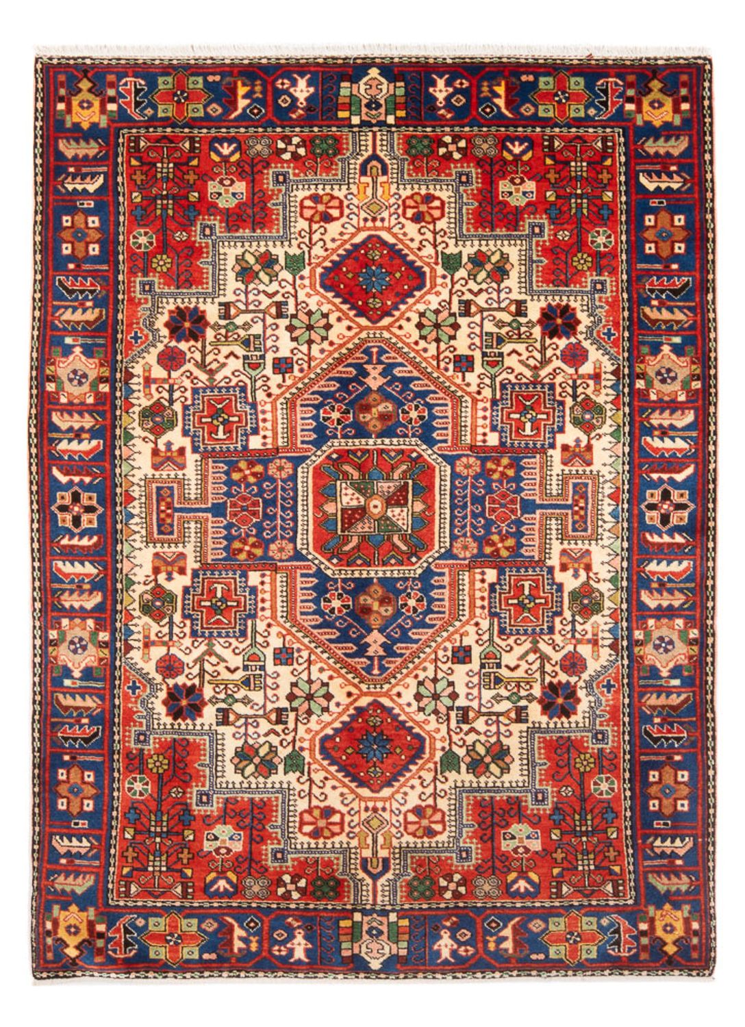 Perserteppich - Nomadic - 195 x 140 cm - blau