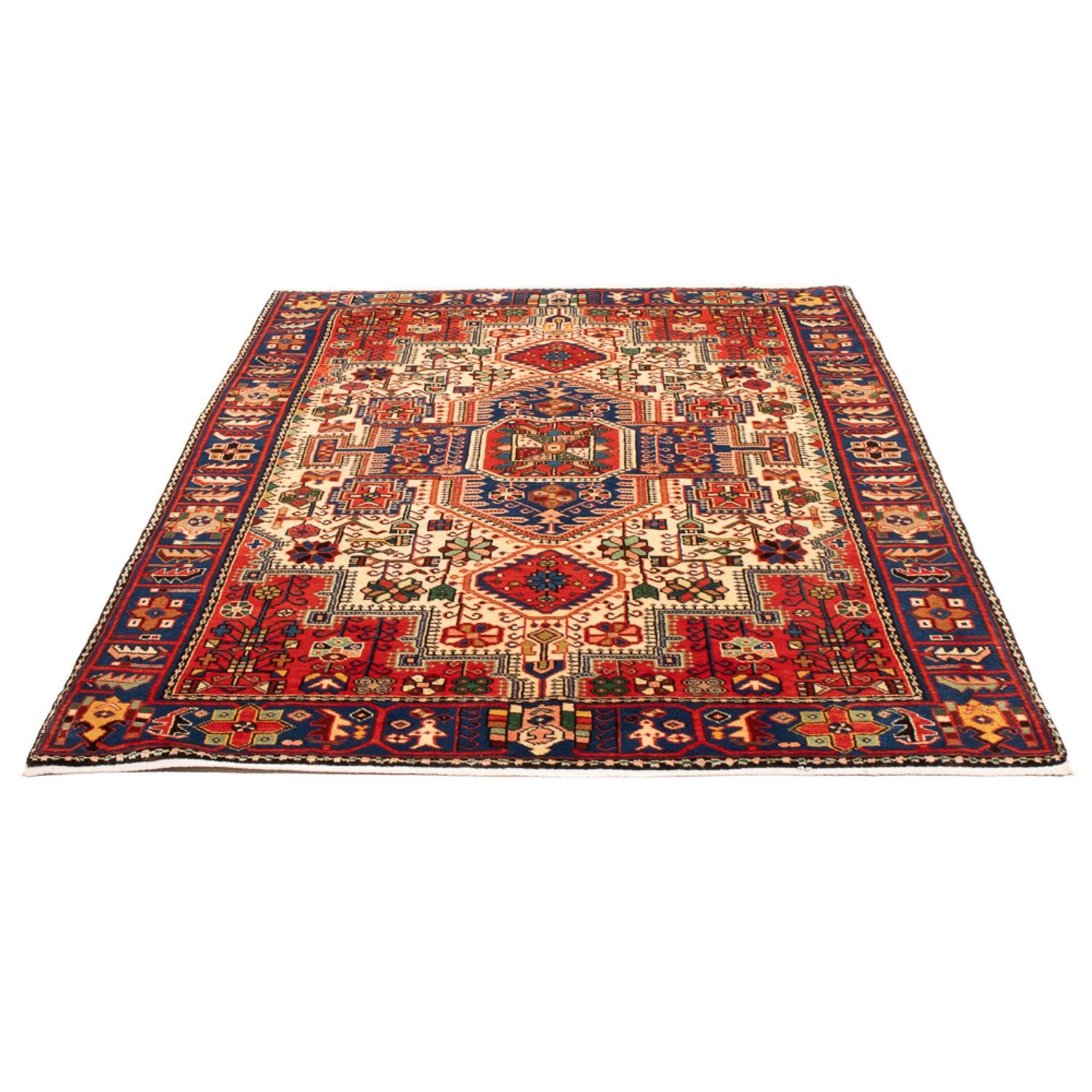 Perserteppich - Nomadic - 195 x 140 cm - blau