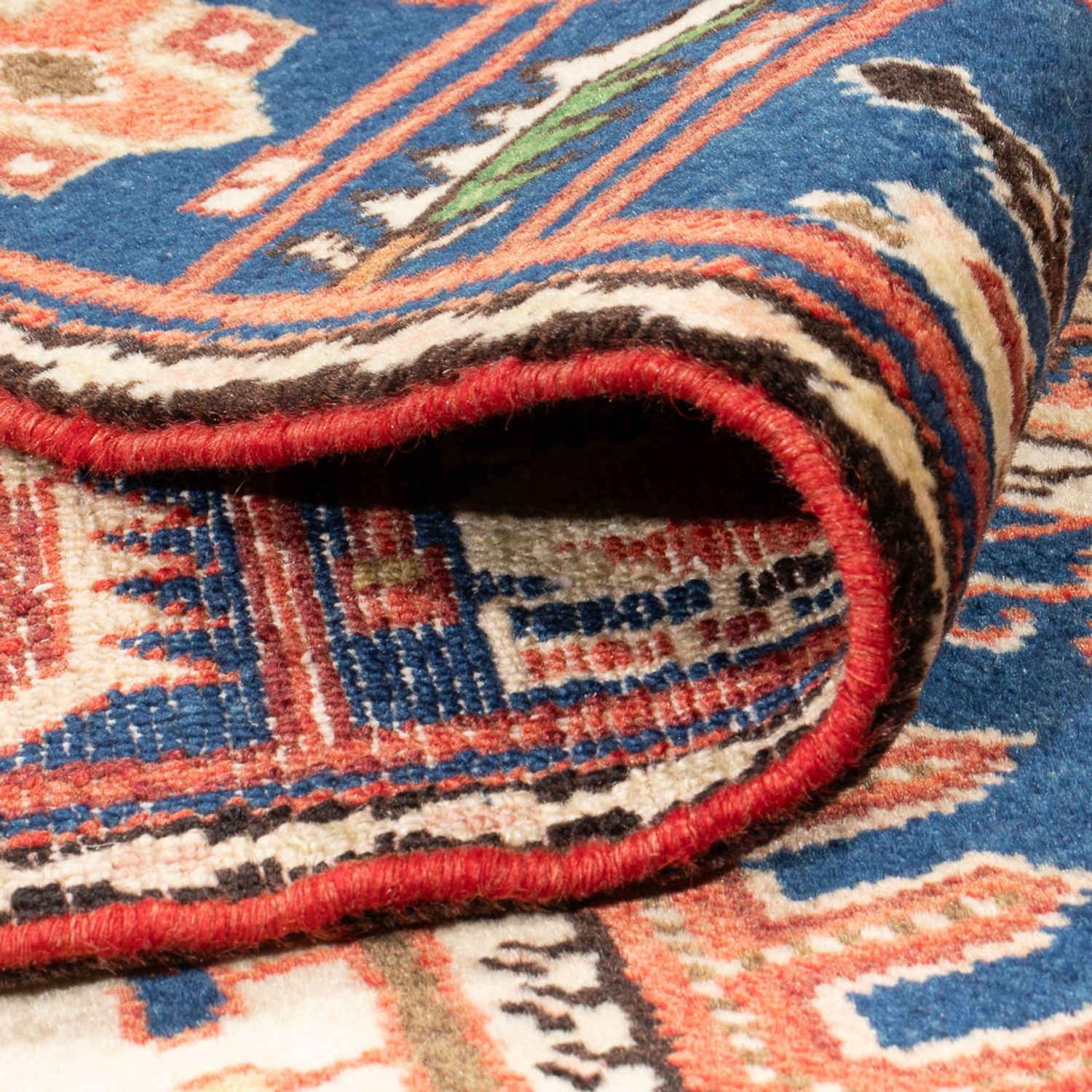 Perserteppich - Nomadic - 197 x 140 cm - blau