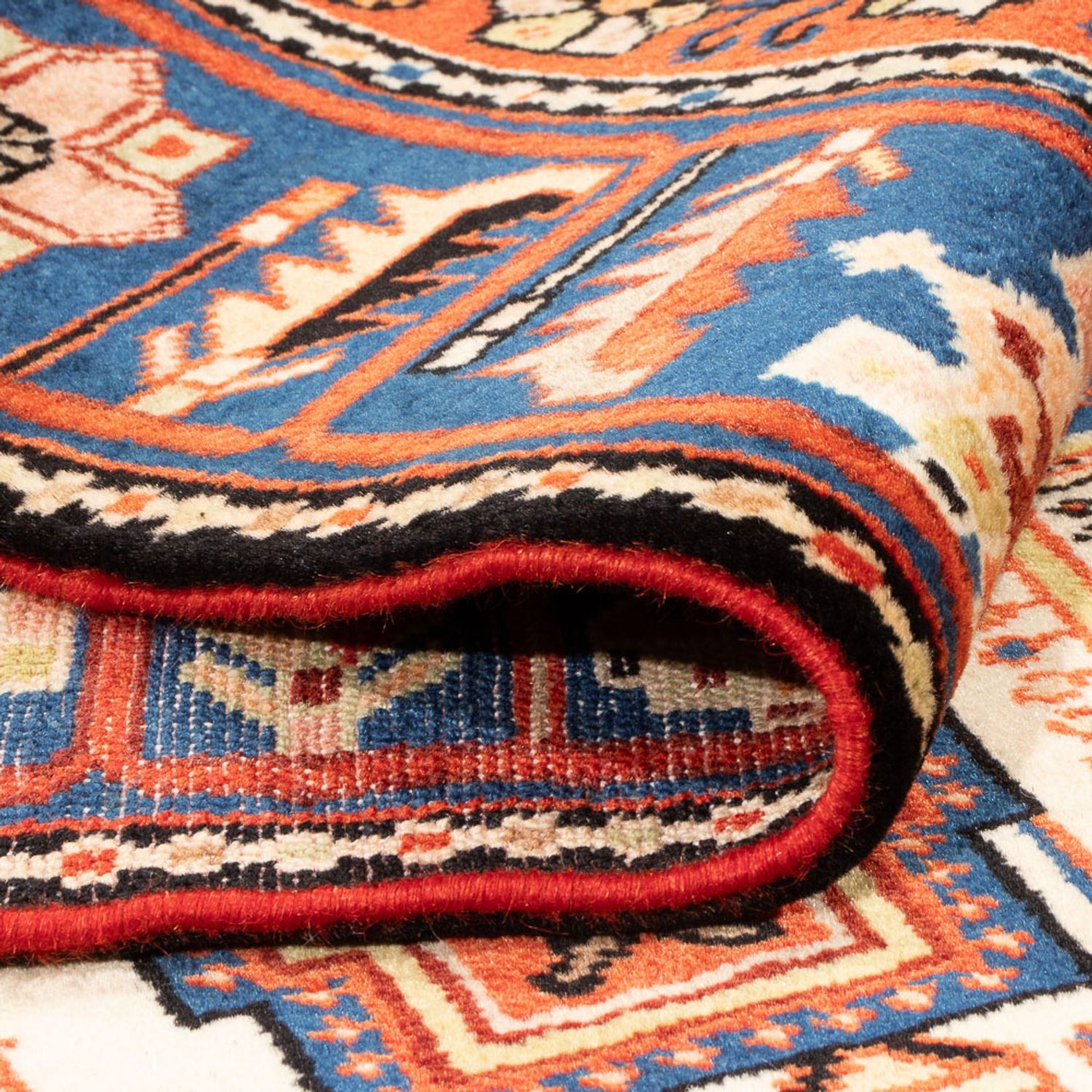 Perserteppich - Nomadic - 197 x 145 cm - blau