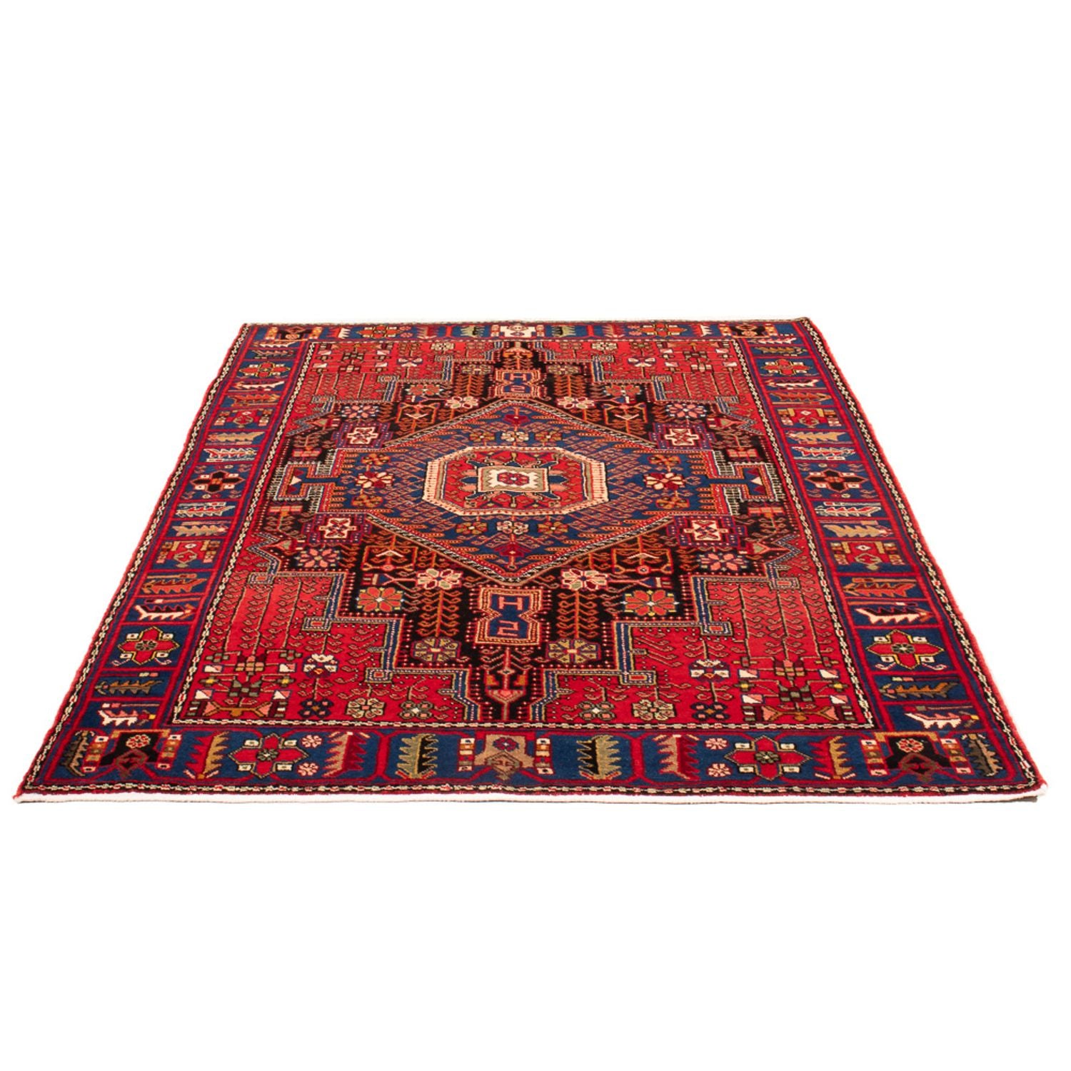 Perserteppich - Nomadic - 195 x 136 cm - blau