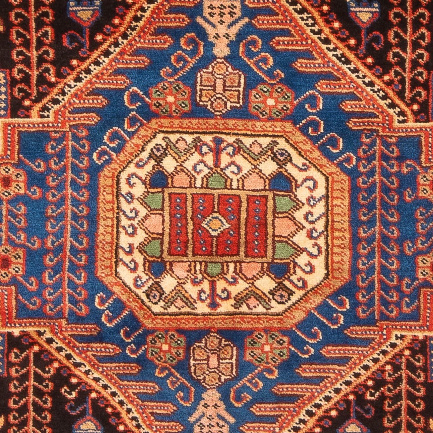 Perserteppich - Nomadic - 198 x 151 cm - blau