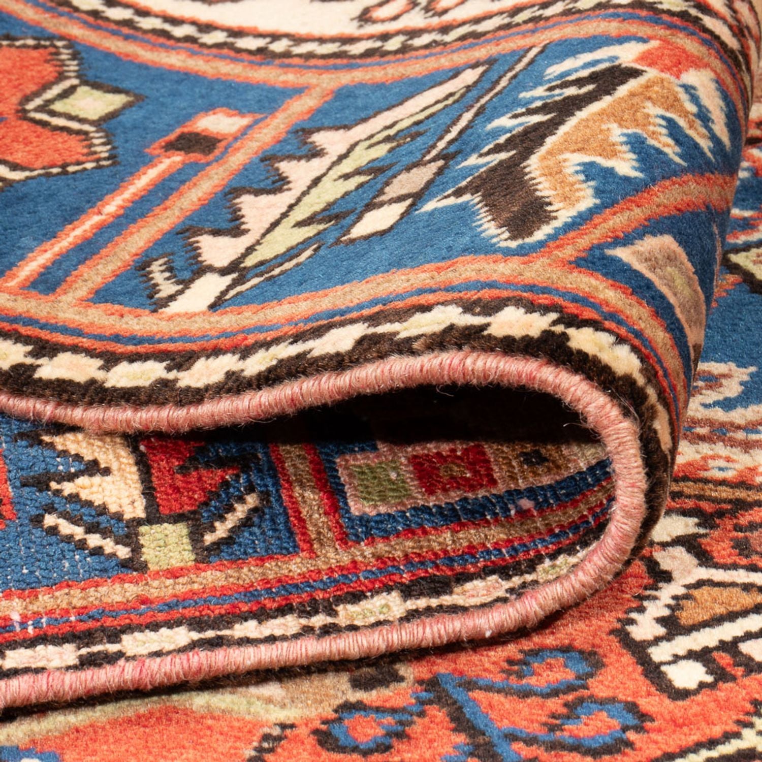Perserteppich - Nomadic - 197 x 150 cm - blau