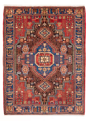 Perserteppich - Nomadic - 206 x 146 cm - bordeauxrot