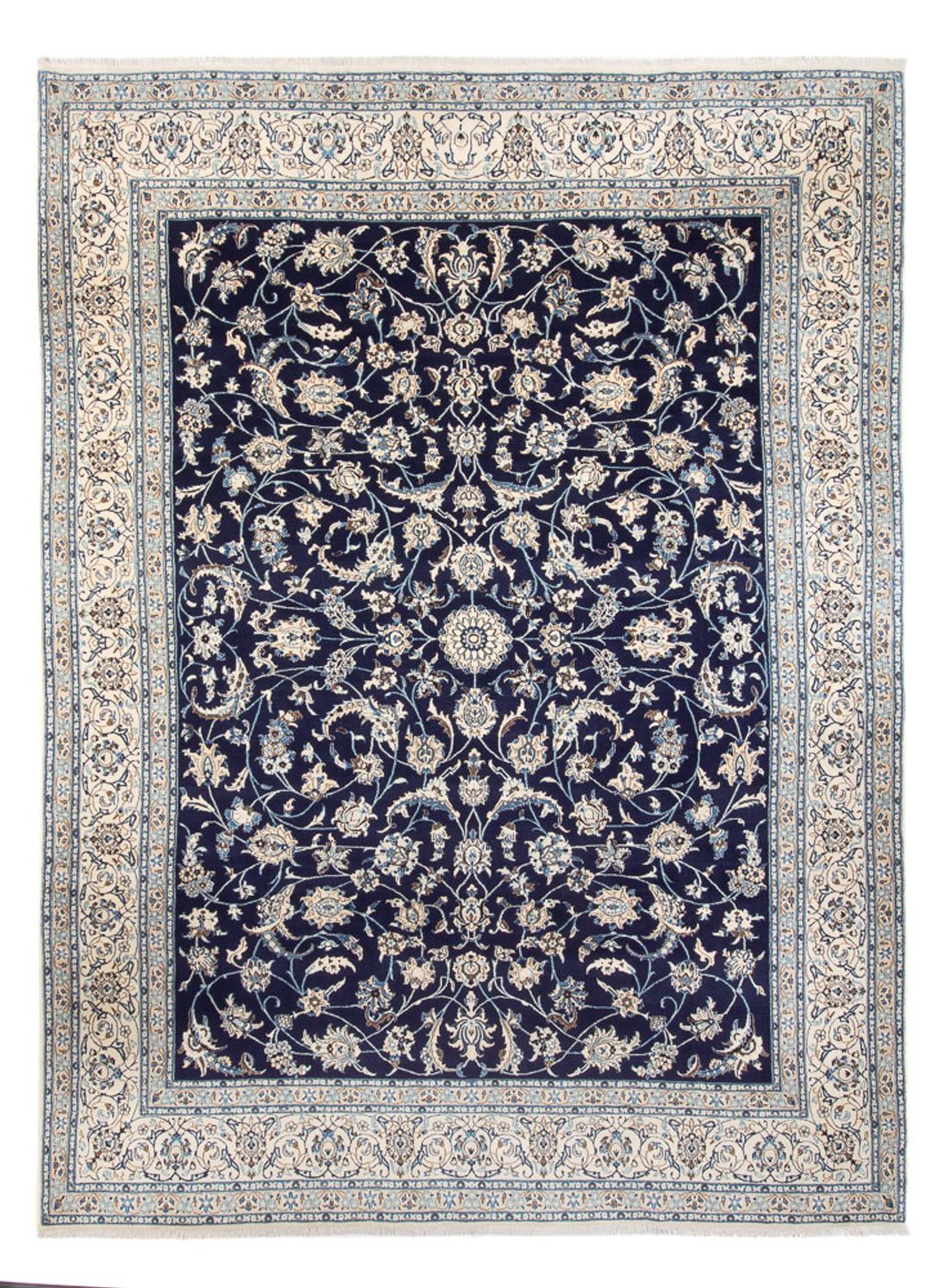 Perserteppich - Nain - 405 x 292 cm - dunkelblau